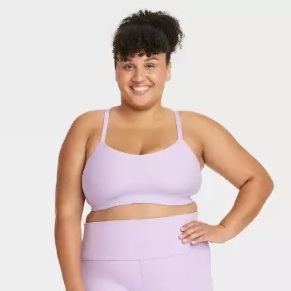 ALL IN MOTION SPORTS BRA NWT SZ 3X LIGTH PURPLE